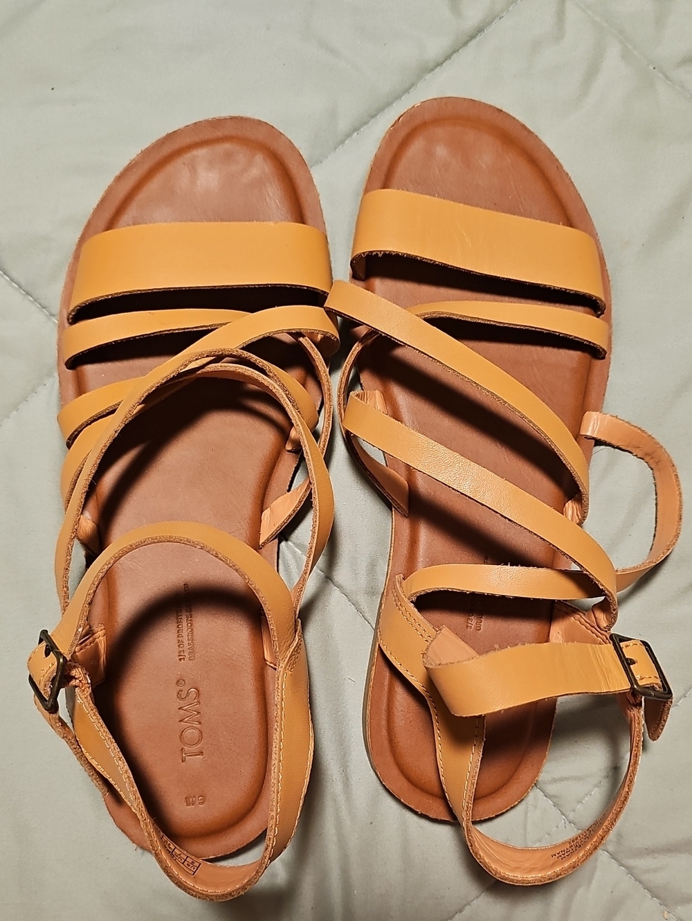 Toms Women's Multi-Strap Sandals in Mustard